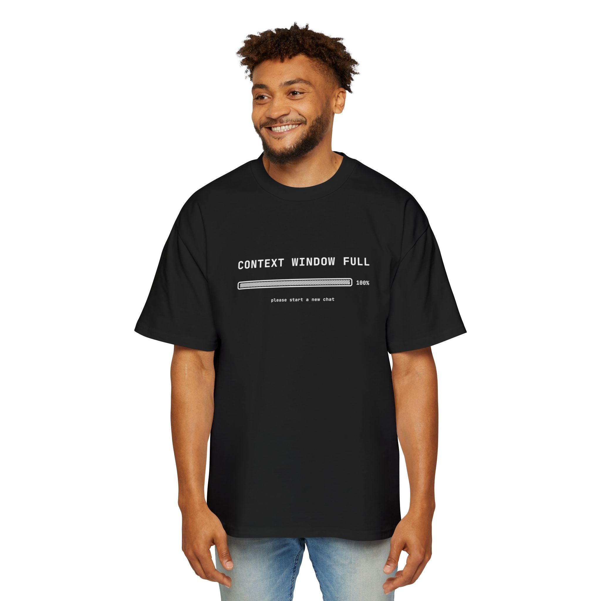 Context Window Full Heavyweight Oversized Tee