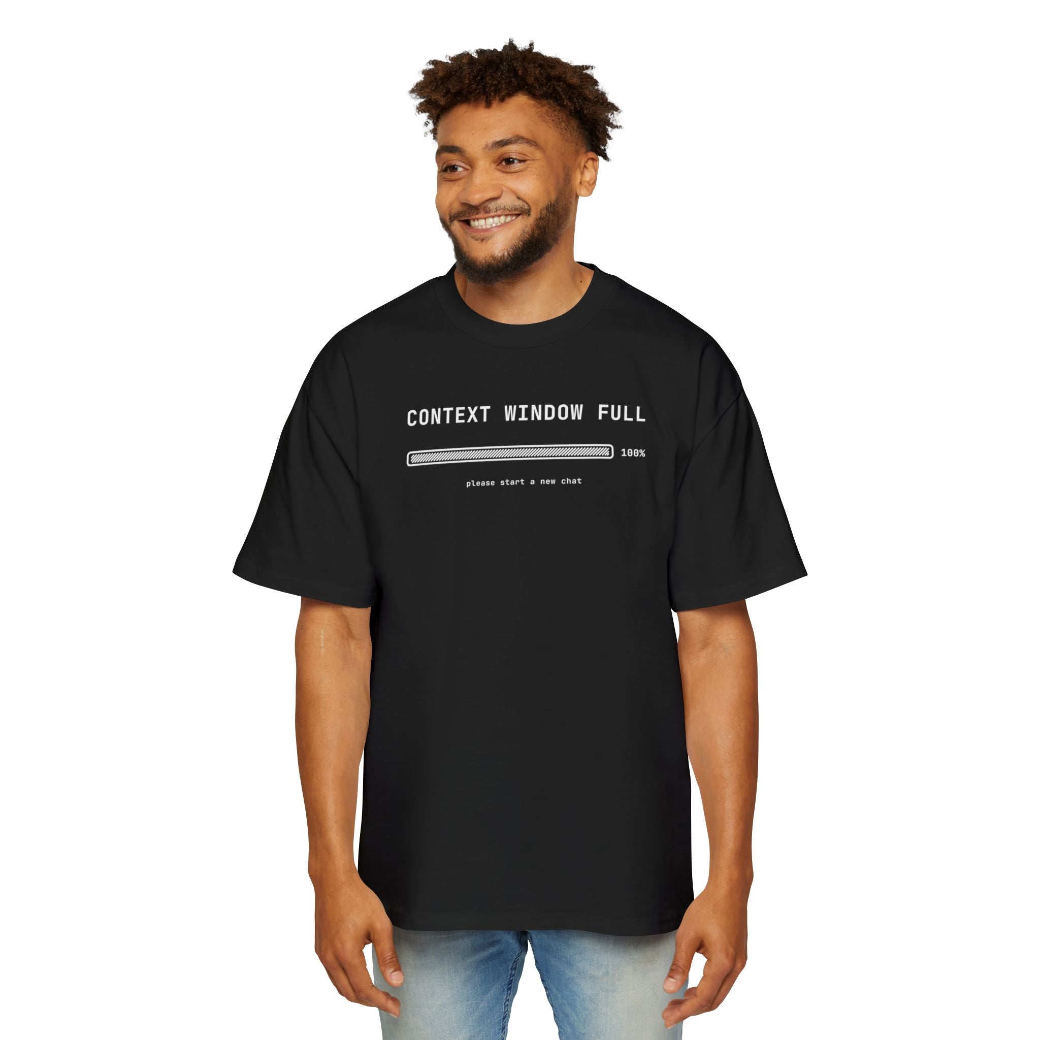 Context Window Full Heavyweight Oversized Tee