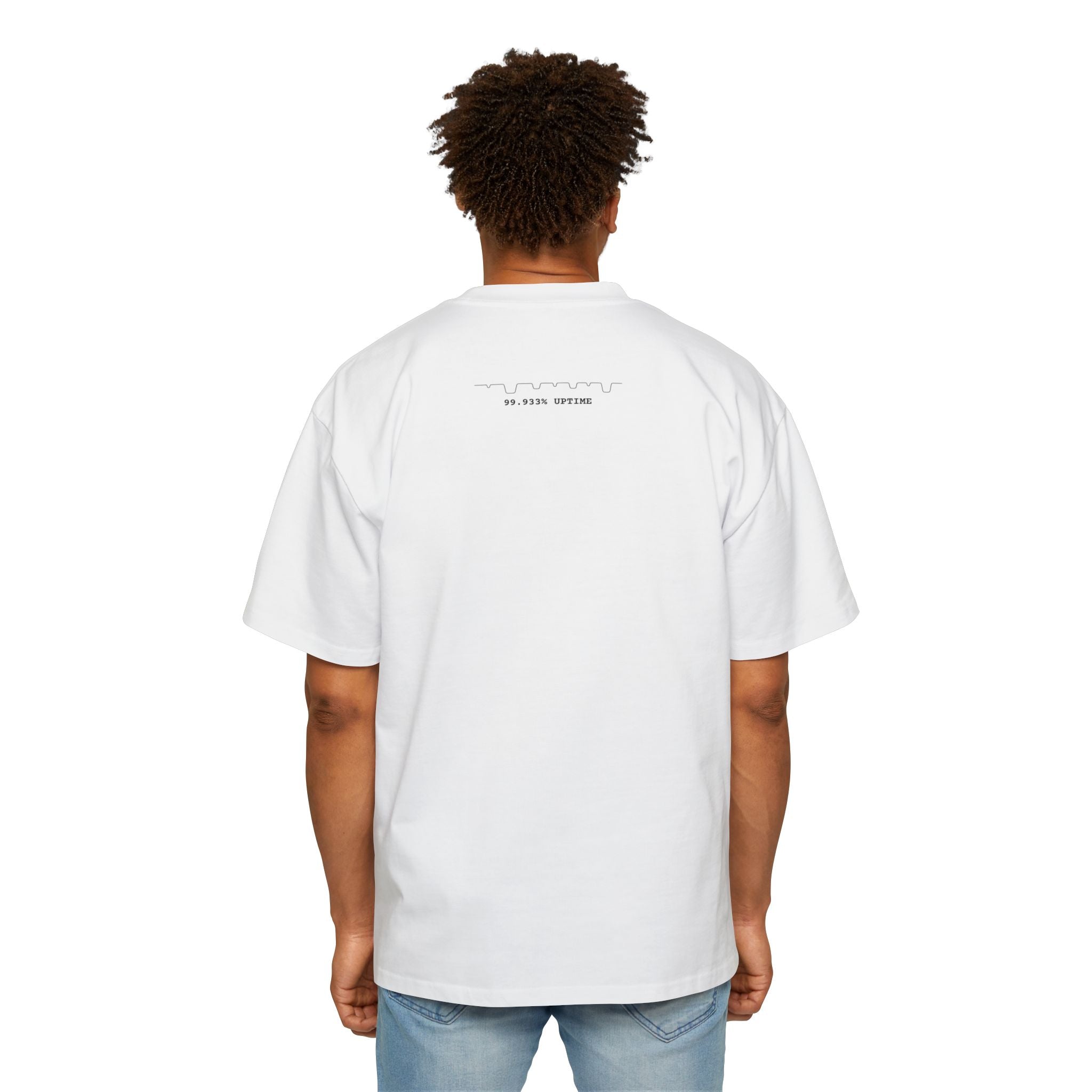 I Love us-east-1 Heavyweight Oversized Tee